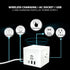 3-in-1 Wireless Charging Cube Power Strip | WBM SMART